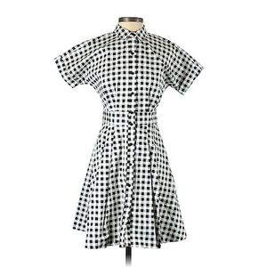 CeCe Black Plaid Mini Dress